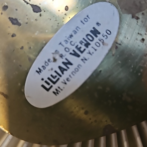 11" Italy L.V. vintage Tulip retired Plate Design Lillian Vernon. ... No Fan - Picture 11 of 12